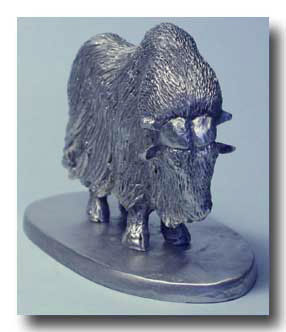 Muskox with Pewter Base